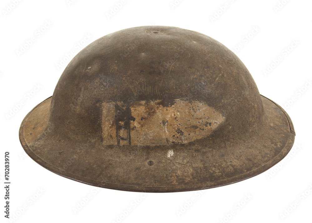 Fototapeta premium A World War One U.S. Army Doughboy Helmet