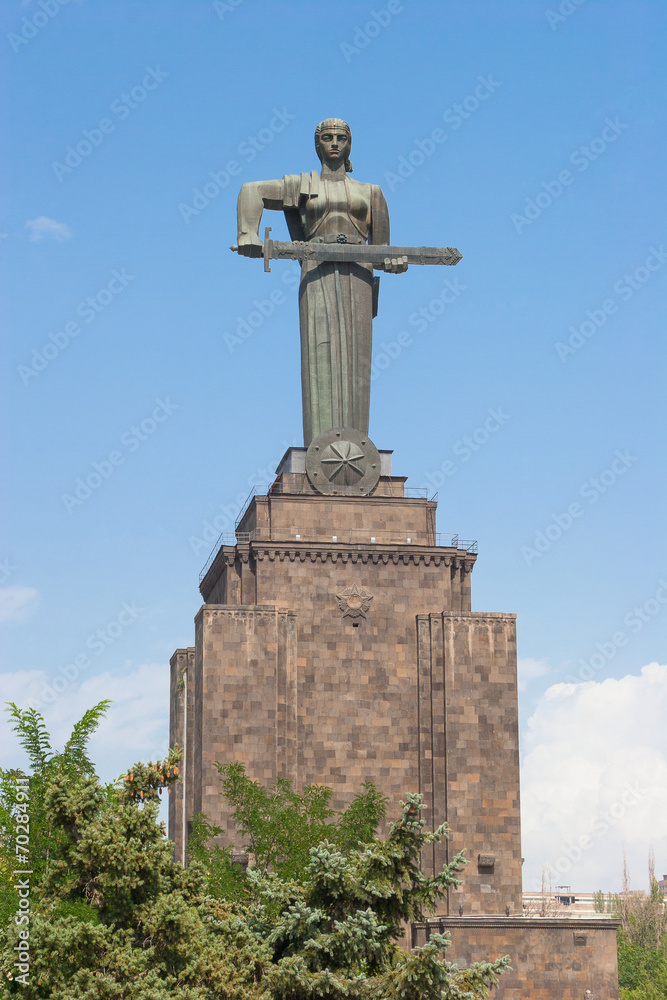 Mother Armenia statue in Victory Park , Yerevan, Armenia