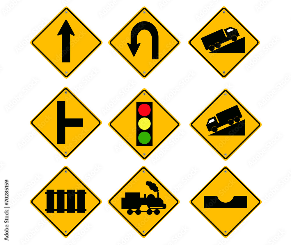 Road Sign set.vector