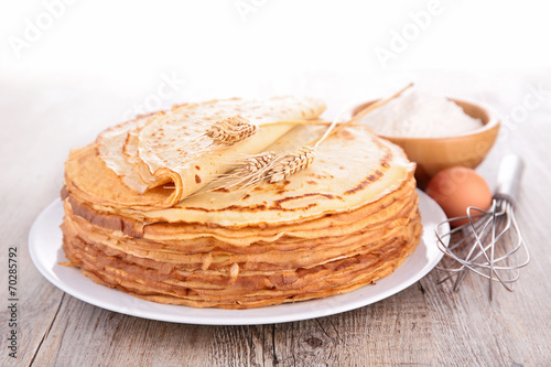 stack of crepes photo