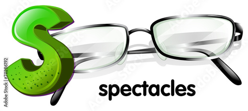 A letter S for spectacles