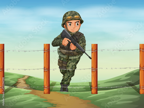 A brave soldier