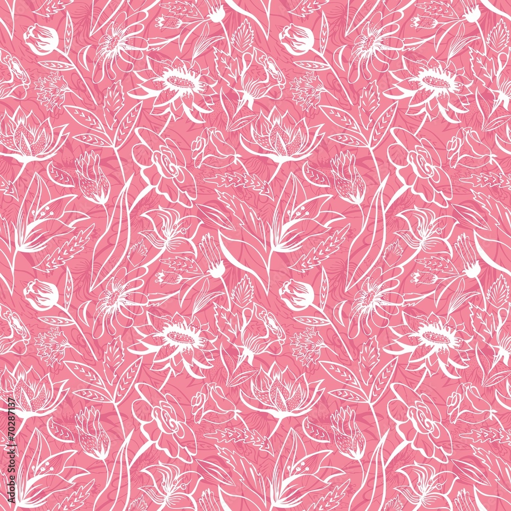 Pink tender floral pattern Pink tender floral pattern