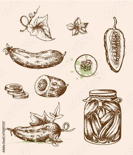 Vintage cucumbers