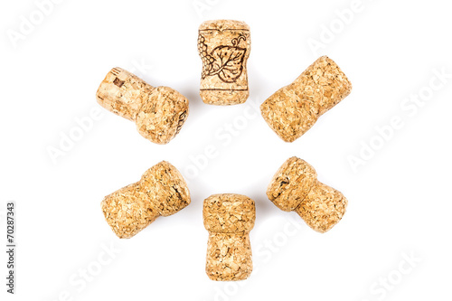 Fotografie Champagne corks isolated