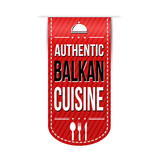 Authentic balkan cuisine banner design