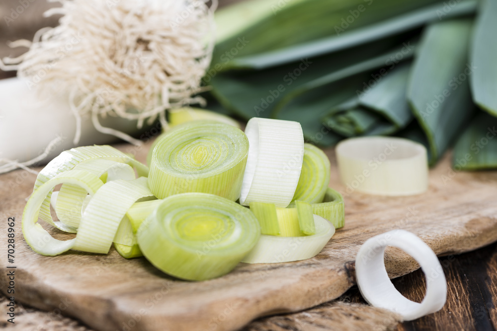 Portion of Cutted Leek Portion of Cutted Leek