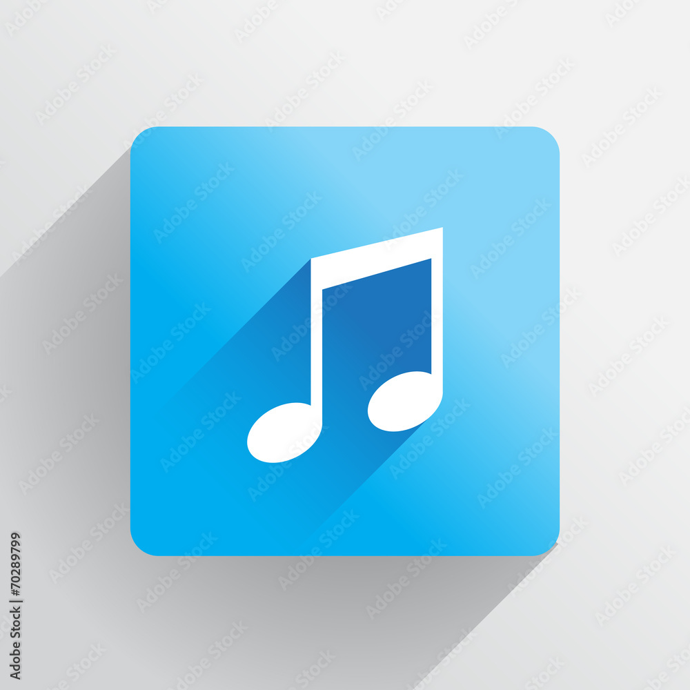 Music notes symbol in flat style Music notes symbol in flat style