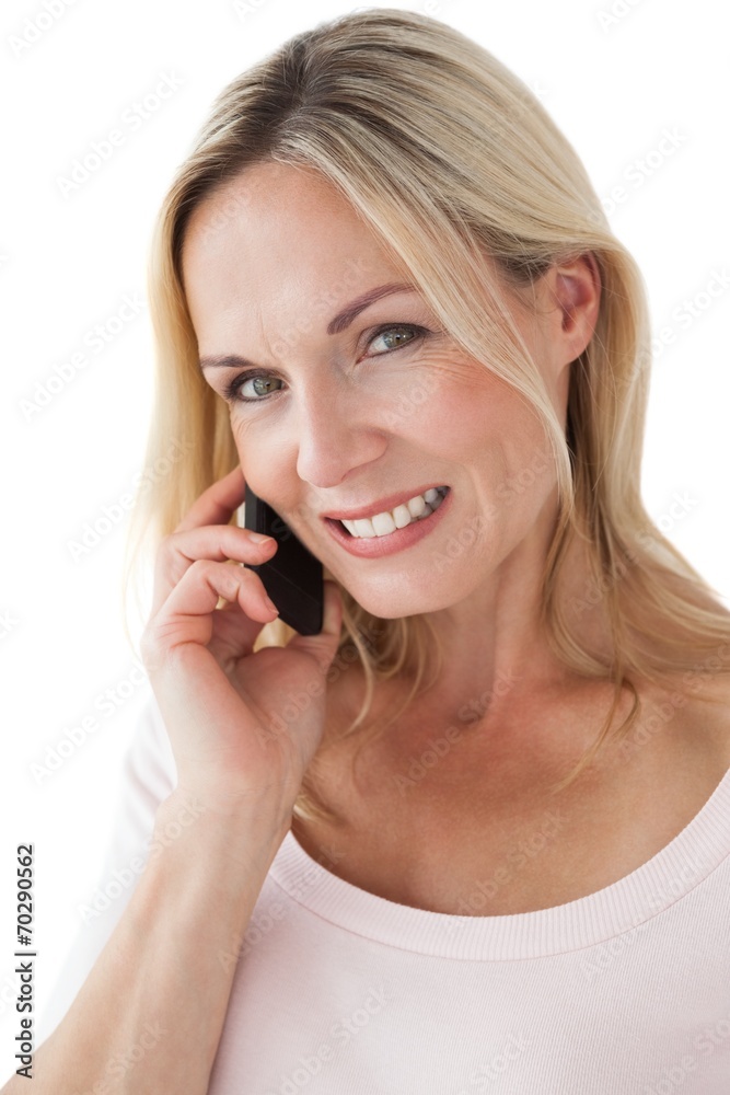 Beautiful mature woman using mobile phone Beautiful mature woman using mobile phone