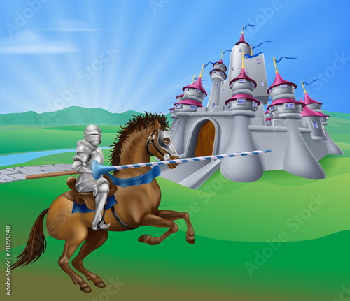Knight and castle
