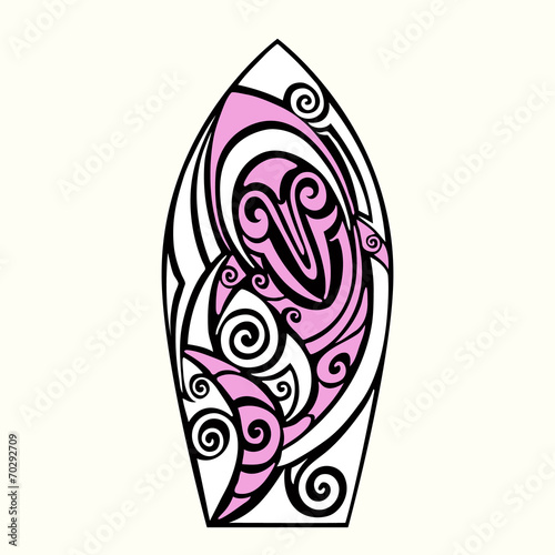 Vector Surf board.