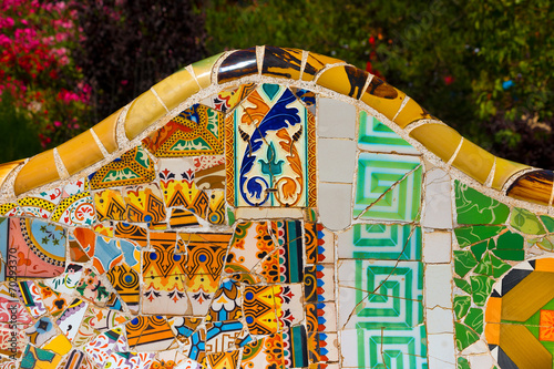 Ceramic Bench Park Guell - Barcelona Spain