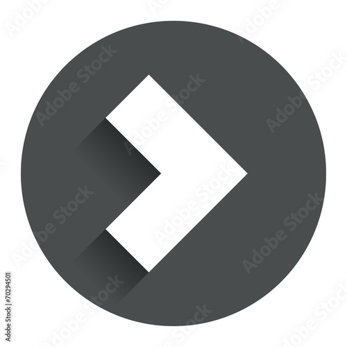 Arrow sign icon. Next button. Navigation symbol