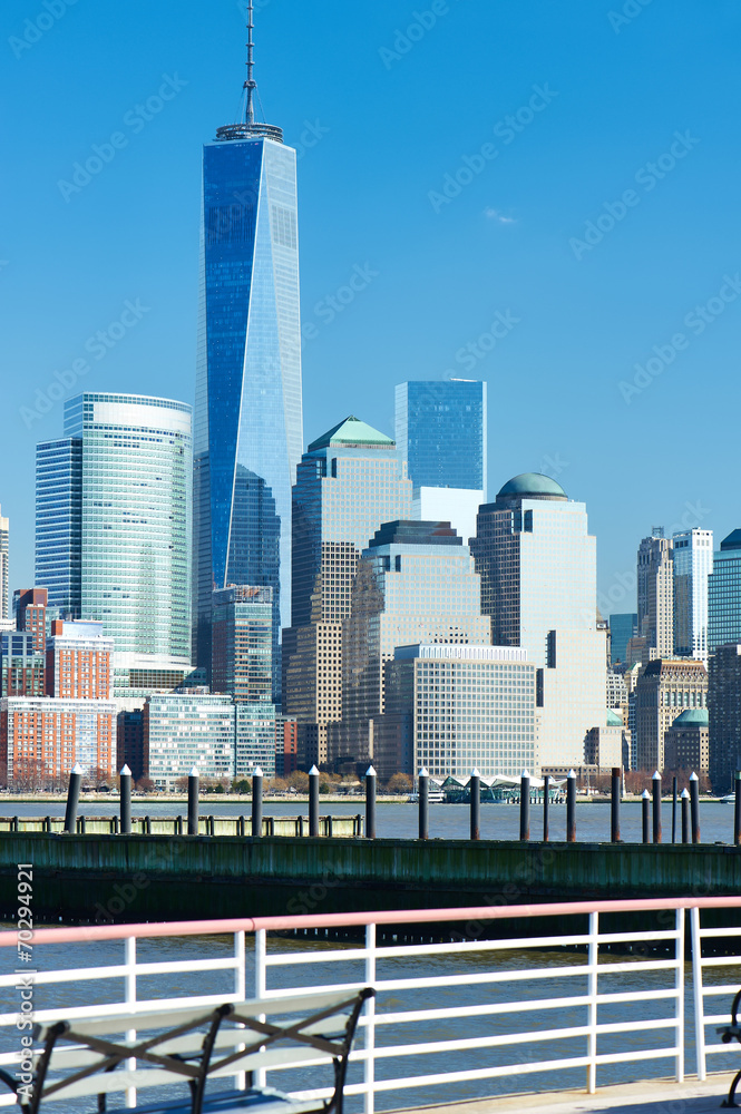 Naklejka premium New York City Manhattan skyline