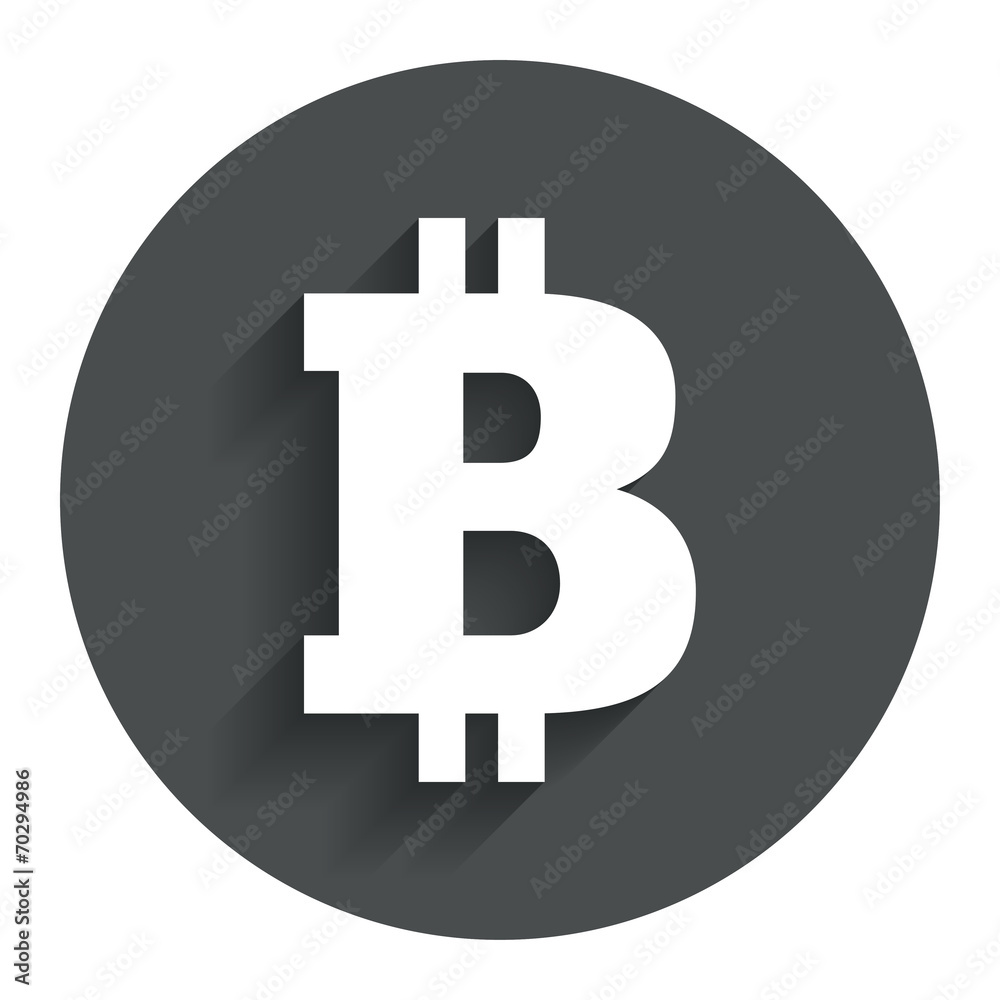 Bitcoin sign icon. Cryptography currency symbol Bitcoin sign icon. Cryptography currency symbol