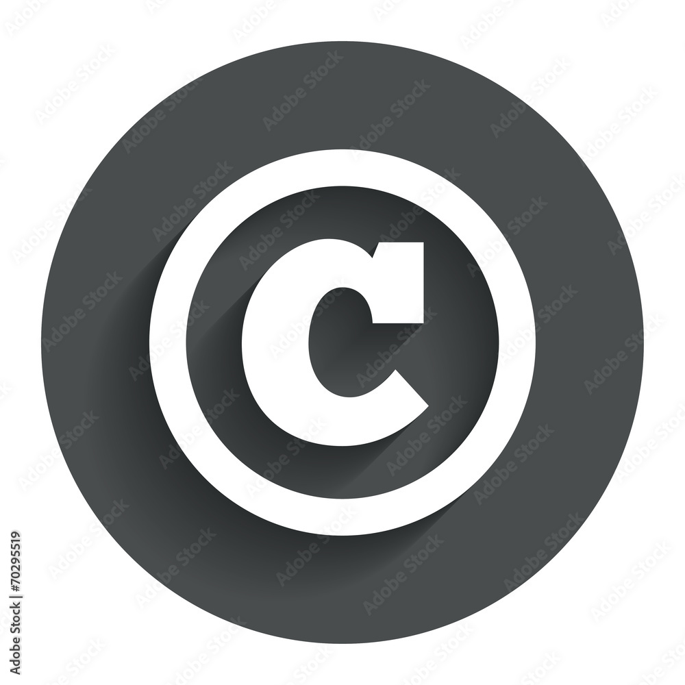 Copyright sign icon. Copyright button. Copyright sign icon. Copyright button.