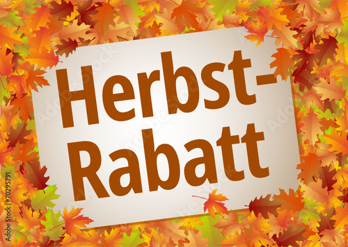Herbstrabatt