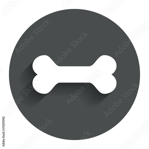 Dog bone sign icon. Pets food symbol.