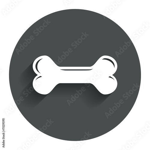Dog bone sign icon. Pets food symbol.