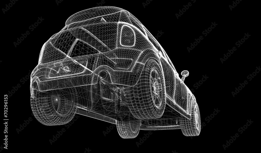 Naklejka premium car 3D model