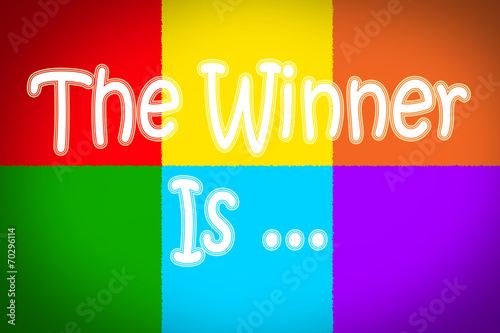 The Winner Is Concept