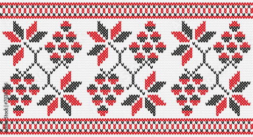 Ukrainian ornament grapes hops seamless texture