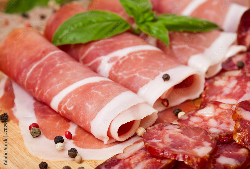 Variety of meat products