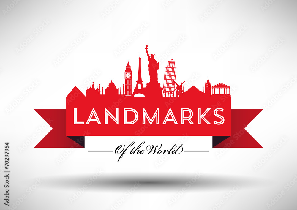 Landmarks of the World Infographic Design