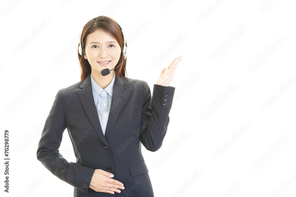 笑顔のオペレーター 笑顔のオペレーター