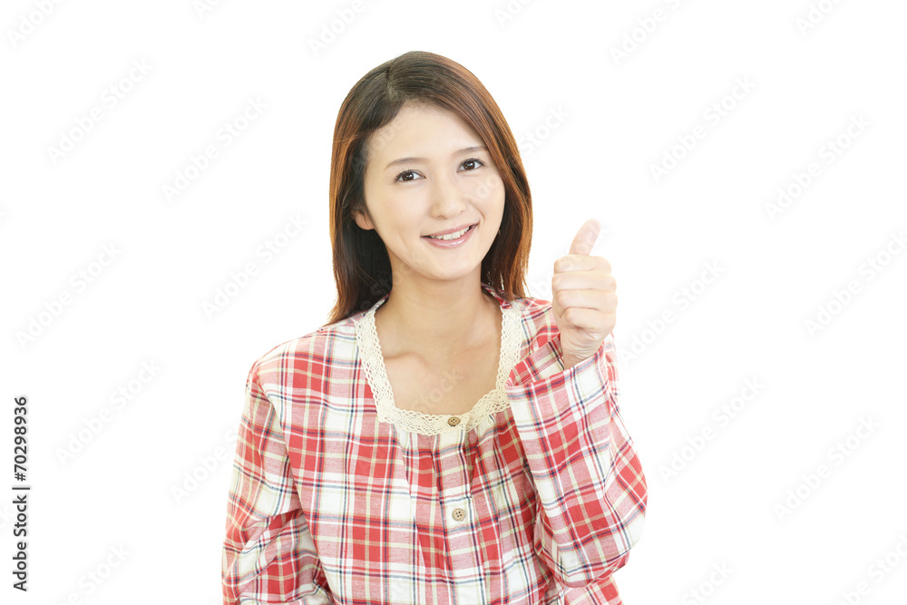 笑顔の女性 笑顔の女性