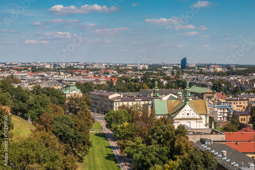 View of Krakow from Wawel Castle Tower, Poland