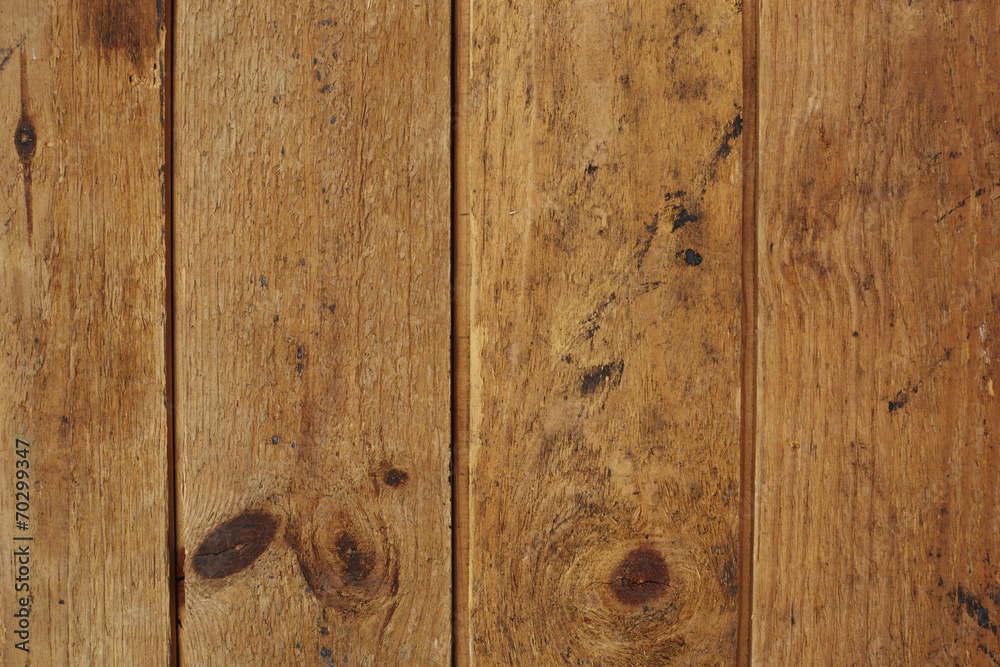 Obraz premium Close up of wooden floorboards, studio.