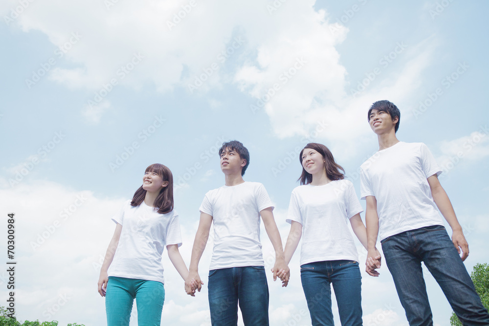 清涼感のある若者達 清涼感のある若者達