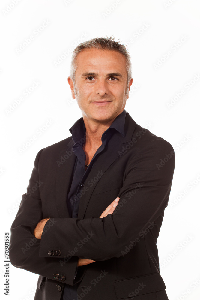 Businessman on white background, handsome Businessman on white background, handsome
