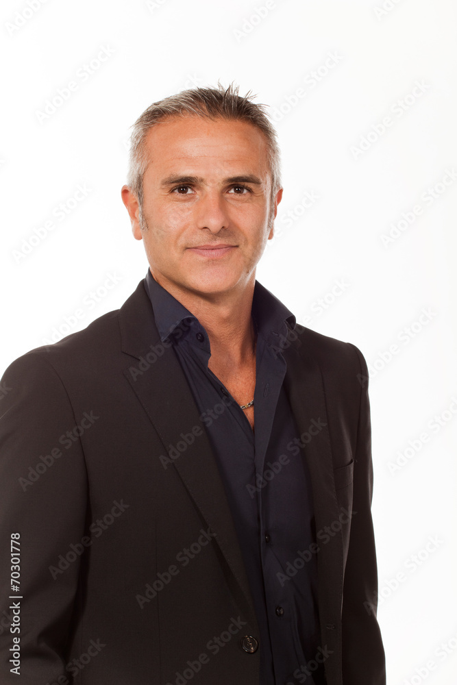 Businessman on white background, handsome Businessman on white background, handsome