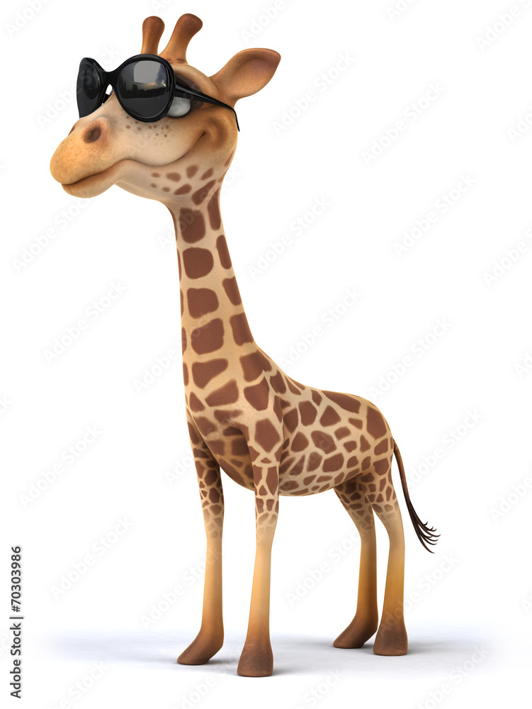 Fun giraffe