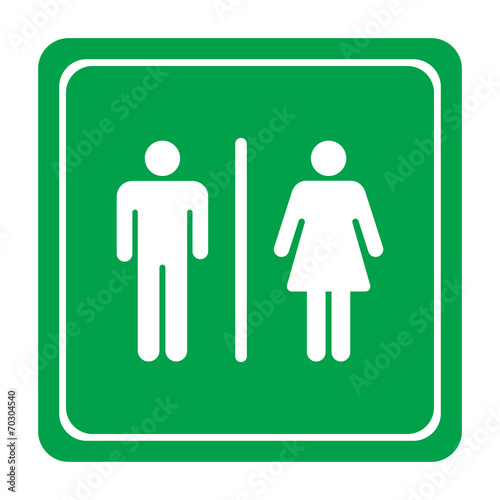 Wallpaper Mural Restroom signs for men and women Torontodigital.ca