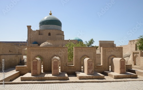 Ancient cemetery in old city of Khiva