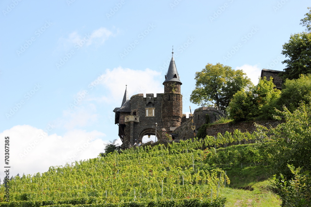 The Cochem Imperial Castle (Reichsburg), Germany.