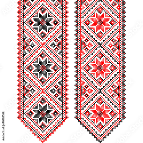 Embroidery. Ukrainian national ornament