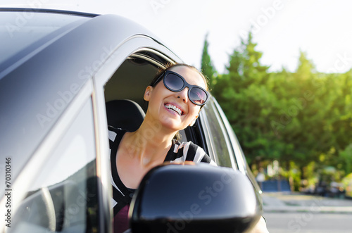 Car driver happy © Denis Rozhnovsky