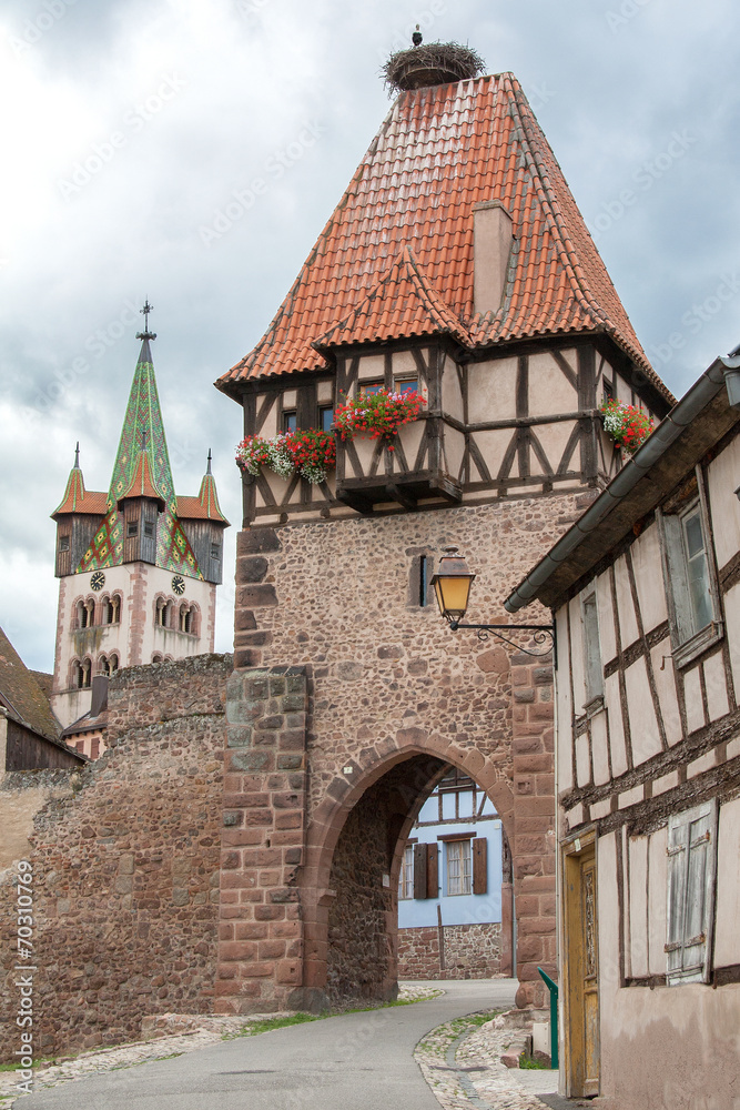 Obraz premium La Tour des Sorcières à Chatenoix en Alsace, Bas Rhin