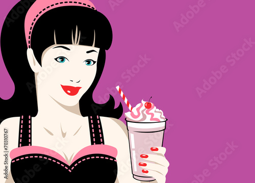 Girl with frappe