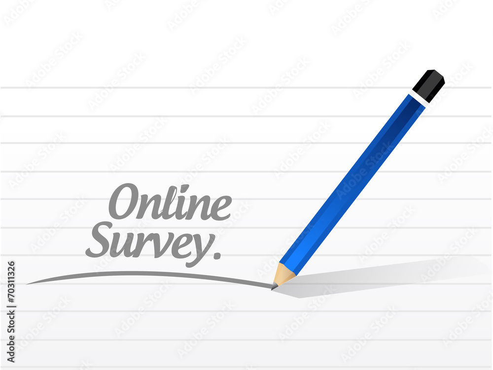 online survey message illustration design online survey message illustration design