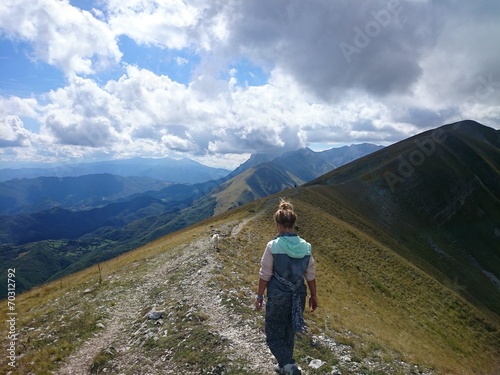 Escursionista monti sibillini © tuniz