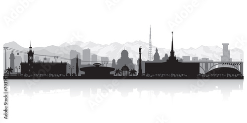 Sochi Russia city skyline vector silhouette photo