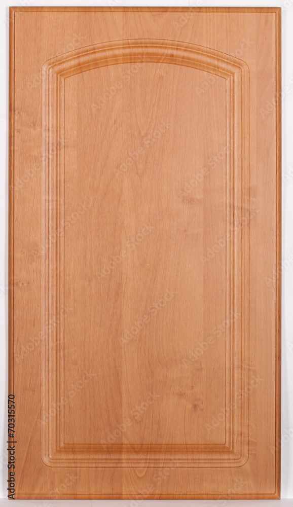 wooden cabinet doors isolated on white background