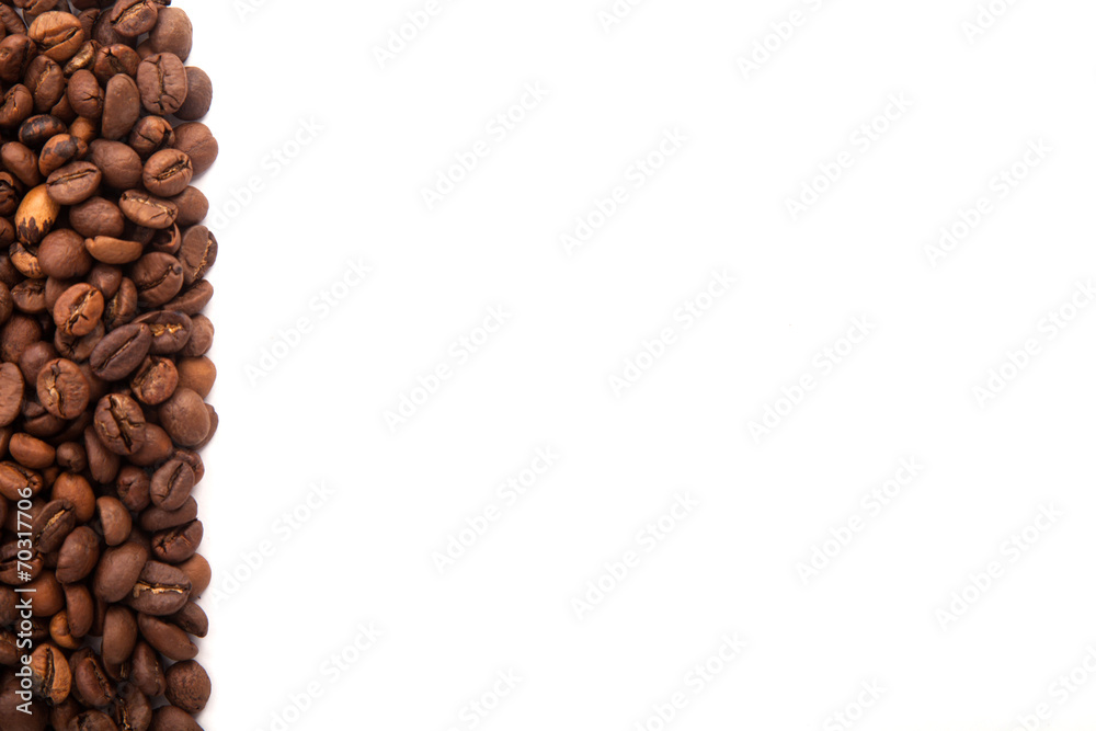 roasted coffee beans with space for advertising tex roasted coffee beans with space for advertising tex