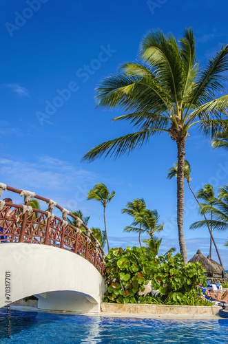 Beautiful resort close to an exotic Caribbean beach
