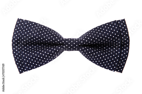white polka dot bow tie colors stylish isolated
